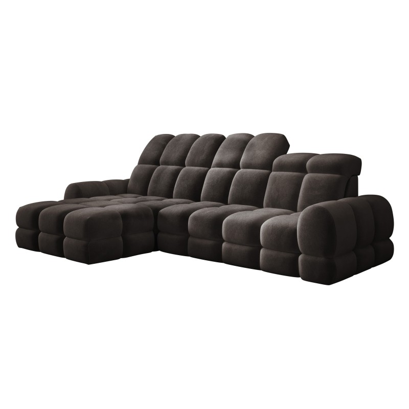 Narożnik TOLLO MINI S Lewostronny Elektryczna regulacja Salvador 04 kolor Szary WERSAL