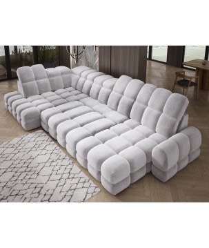 Narożnik TOLLO XL Lewostronny Elektryczna regulacja Tkanina SALVADOR 13 WERSAL