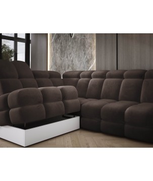 Narożnik TOLLO L Lewostronny Elektryczna regulacja Salvador 04 kolor Szary WERSAL