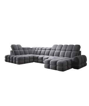 Narożnik TOLLO XL Lewostronny Elektryczna regulacja Tkanina SALVADOR 15 WERSAL