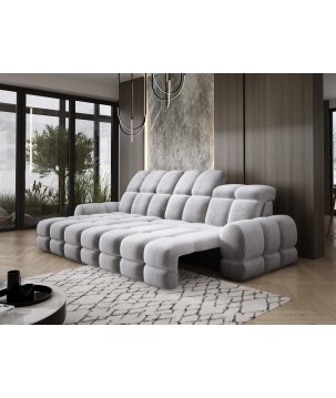 Narożnik TOLLO MINI S Lewostronny Elektryczna regulacja Salvador 13 kolor Srebrny WERSAL