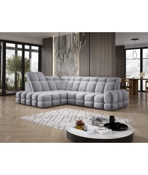 Narożnik TOLLO L Lewostronny Elektryczna regulacja Salvador 14 kolor Szary WERSAL