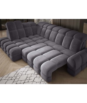 Narożnik TOLLO L Lewostronny Elektryczna regulacja Salvador 15 kolor Antracytowy WERSAL