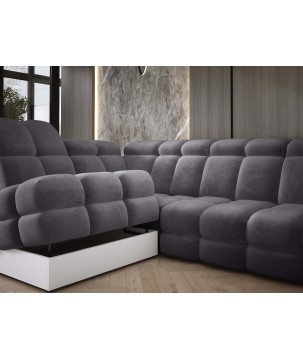 Narożnik TOLLO L Lewostronny Elektryczna regulacja Salvador 15 kolor Antracytowy WERSAL