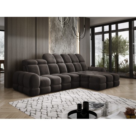 Narożnik TOLLO MINI S Prawostronny Elektryczna regulacja Salvador 04 kolor Szary WERSAL