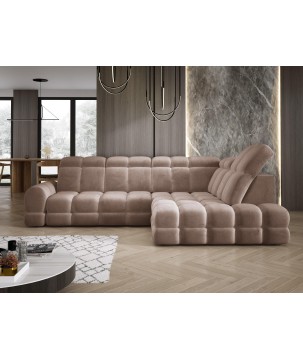 Narożnik TOLLO L Prawostronny Elektryczna regulacja Salvador 03 kolor Brązowy WERSAL