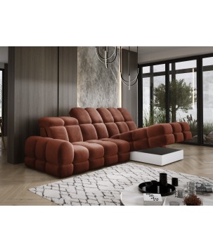 Narożnik TOLLO MINI S Prawostronny Elektryczna regulacja Salvador 07 kolor Rustykalny WERSAL