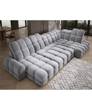 Narożnik TOLLO XL Prawostronny Elektryczna regulacja Tkanina SALVADOR 14 WERSAL