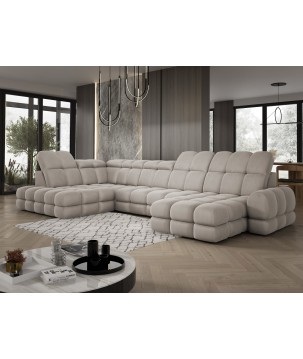 Narożnik TOLLO XL Lewostronny Elektryczna regulacja Tkanina SOLAR 16 WERSAL