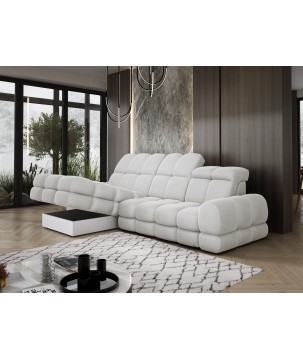 Narożnik TOLLO MINI S Lewostronny Elektryczna regulacja Solar 03 kolor Popielaty WERSAL