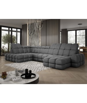 Narożnik TOLLO XL Lewostronny Elektryczna regulacja Tkanina SOLAR 96 WERSAL