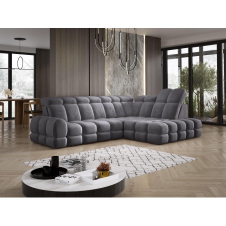 Narożnik TOLLO L Prawostronny Elektryczna regulacja Salvador 15 kolor Antracytowy WERSAL