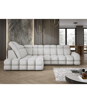 Narożnik TOLLO L Lewostronny Elektryczna regulacja Solar 03 kolor Popielaty WERSAL