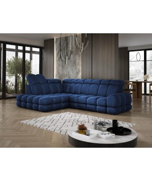 Narożnik TOLLO L Lewostronny Elektryczna regulacja Solar 79 kolor Niebieski WERSAL