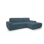 Narożnik BOULI Prawostronny z Elektryczną Regulacją wolnostojący tkanina Raven 86 Turkusowy DOMO HOME