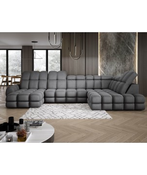 Narożnik TOLLO XL Prawostronny Elektryczna regulacja Tkanina SOLAR 96 WERSAL