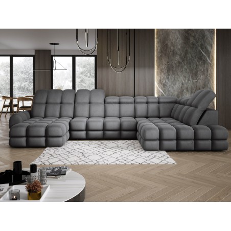 Narożnik TOLLO XL Prawostronny Elektryczna regulacja Tkanina SOLAR 96 WERSAL