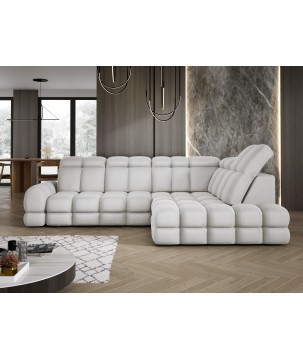 Narożnik TOLLO L Prawostronny Elektryczna regulacja Solar 03 kolor Popielaty WERSAL