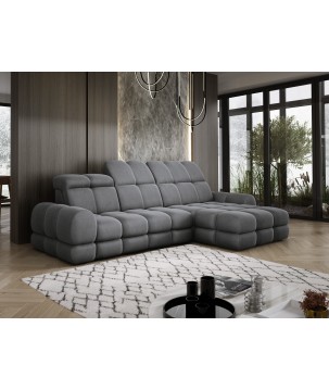 Narożnik TOLLO MINI S Prawostronny Elektryczna regulacja Solar 96 kolor Szary WERSAL