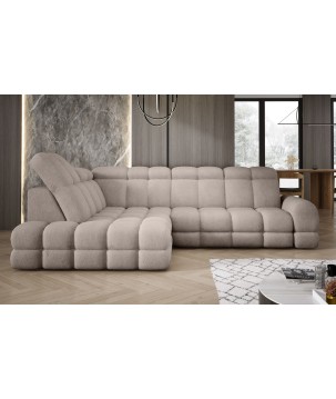 Narożnik TOLLO L Lewostronny Elektryczna regulacja Bubble 03 kolor Beżowy WERSAL