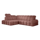 Narożnik TOLLO L Lewostronny Elektryczna regulacja Bubble 09 kolor Miedziany WERSAL