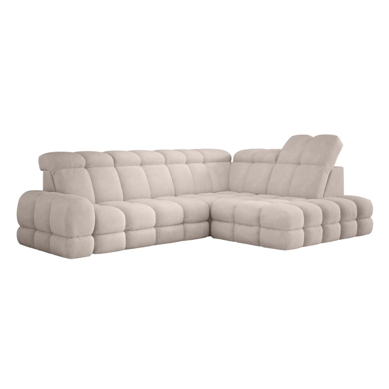 Narożnik TOLLO L Prawostronny Elektryczna regulacja Bubble 03 kolor Beżowy WERSAL