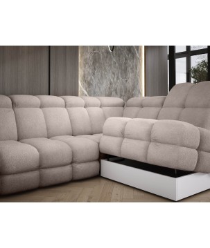 Narożnik TOLLO L Prawostronny Elektryczna regulacja Bubble 03 kolor Beżowy WERSAL