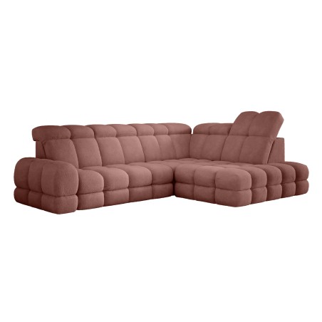 Narożnik TOLLO L Prawostronny Elektryczna regulacja Bubble 09 kolor Miedziany WERSAL