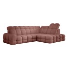 Narożnik TOLLO L Prawostronny Elektryczna regulacja Bubble 09 kolor Miedziany WERSAL