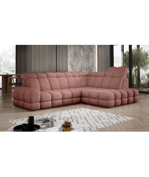 Narożnik TOLLO L Prawostronny Elektryczna regulacja Bubble 09 kolor Miedziany WERSAL