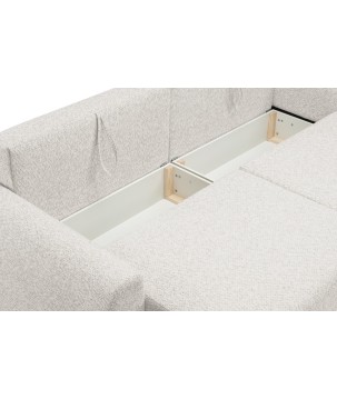 Sofa ALMI z funkcja spania i pojemnikiem JASNY BEŻ EXCITE ME 01