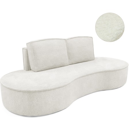 Sofa MOLLY z funkcja spania i pojemnikiem BIAŁY ABRIAMO 04