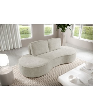 Sofa MOLLY z funkcja spania i pojemnikiem BIAŁY ABRIAMO 04