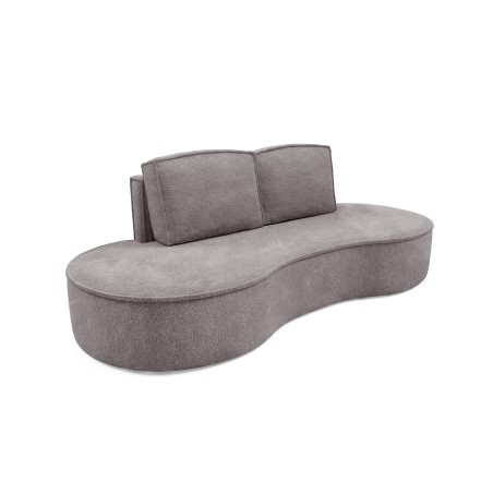 Sofa MOLLY z funkcja spania i pojemnikiem SZARY JEDWAB ABRIAMO 07