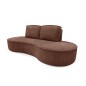 Sofa MOLLY z funkcja spania i pojemnikiem BRĄZOWY ABRIAMO 12