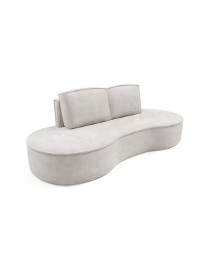 Sofa MOLLY z funkcja spania i pojemnikiem BIAŁY CURIO 02