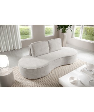 Sofa MOLLY z funkcja spania i pojemnikiem BIAŁY CURIO 02