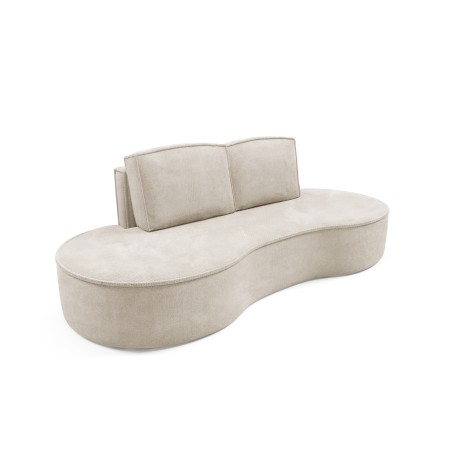 Sofa MOLLY z funkcja spania i pojemnikiem BEŻOWY CURIO 09