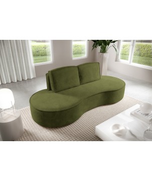 Sofa MOLLY z funkcja spania i pojemnikiem ZIELONY CURIO 39