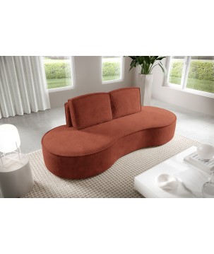 Sofa MOLLY z funkcja spania i pojemnikiem BRĄZOWY CURIO 55