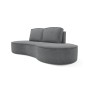 Sofa MOLLY z funkcja spania i pojemnikiem SZARY CURIO 97