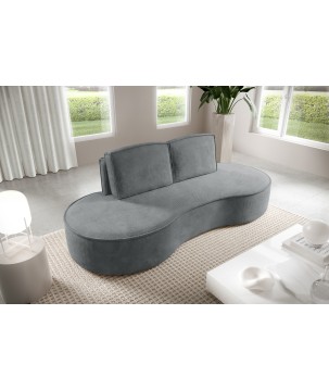Sofa MOLLY z funkcja spania i pojemnikiem SZARY CURIO 97