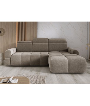 Narożnik MATEO S Wolnostojący Prawostronny Tkanina Memphis 05 kolor Kamelowy WERSAL