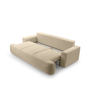 Sofa VELO z funkcja spania i pojemnikiem BEŻOWY CORAL 50