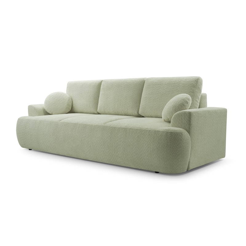 Sofa VELO z funkcja spania i pojemnikiem MIĘTOWY CORAL 55