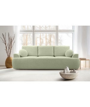 Sofa VELO z funkcja spania i pojemnikiem MIĘTOWY CORAL 55