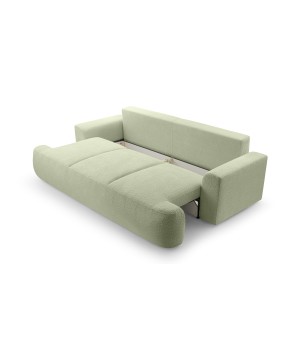 Sofa VELO z funkcja spania i pojemnikiem MIĘTOWY CORAL 55