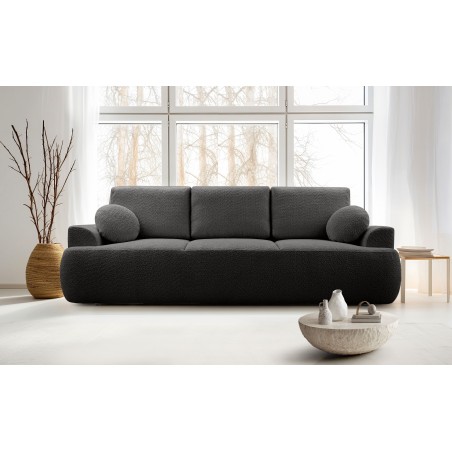 Sofa VELO z funkcja spania i pojemnikiem GRAFITOWY CORAL 60