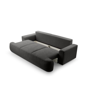 Sofa VELO z funkcja spania i pojemnikiem GRAFITOWY CORAL 60