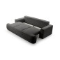 Sofa VELO z funkcja spania i pojemnikiem GRAFITOWY CORAL 60